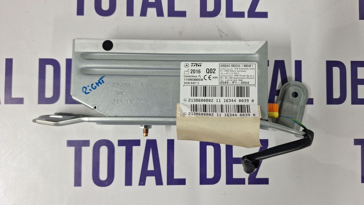 Airbag Dreapta spate Mercedes E-class W213 2017 - 2138600802 1110903880038