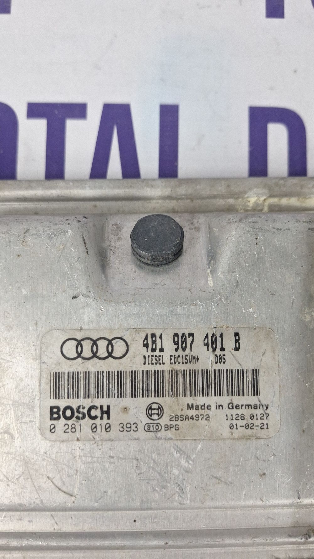 Calculator motor (ECU) Audi A6 S6 C5 4B 2002 - 4B1907401B 0281010393 28SA4972