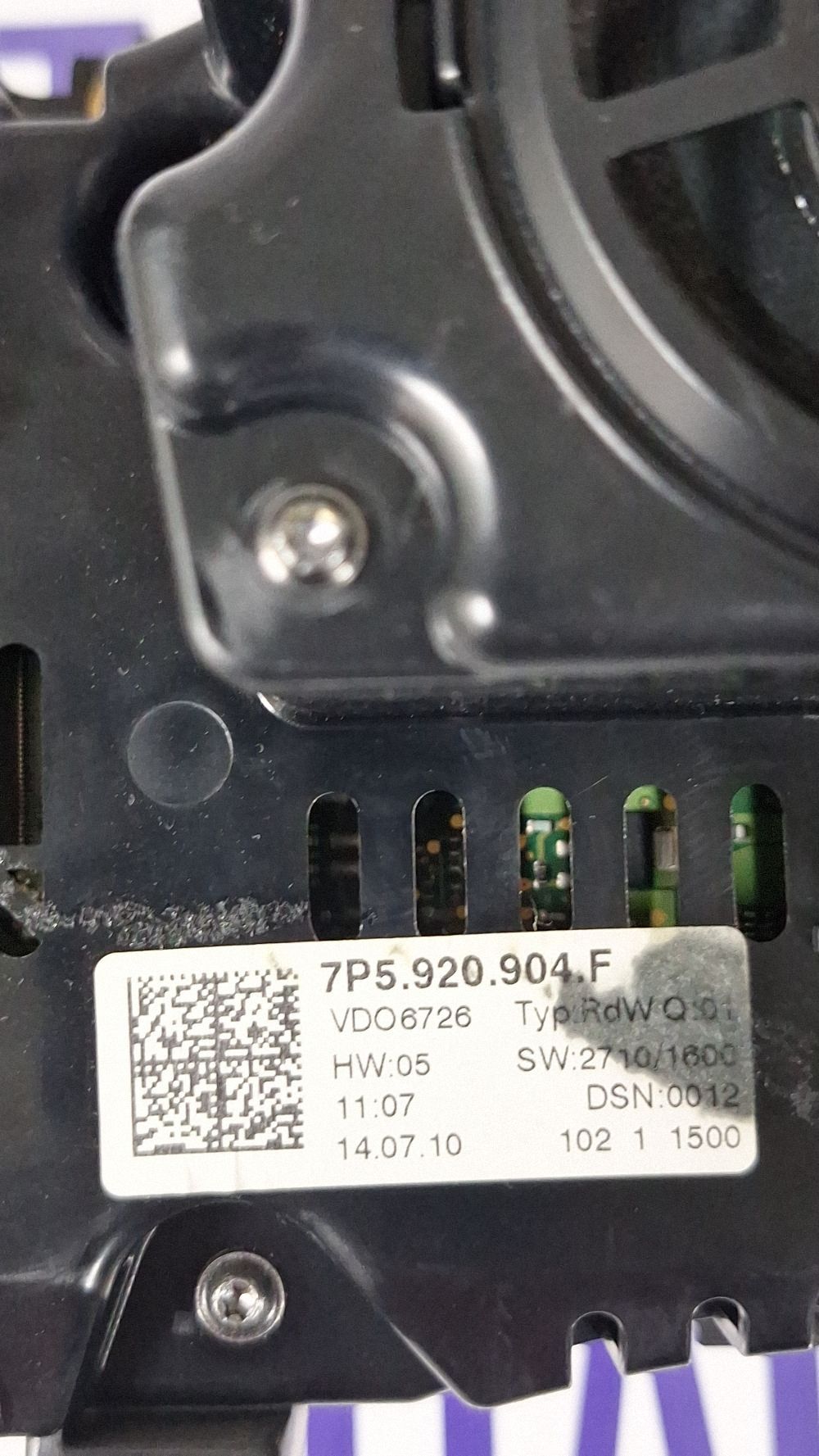 Ceasuri bord Porsche Cayenne (92A) 2010 - 7P5920904F 27101600 VD06726 DSN0012
