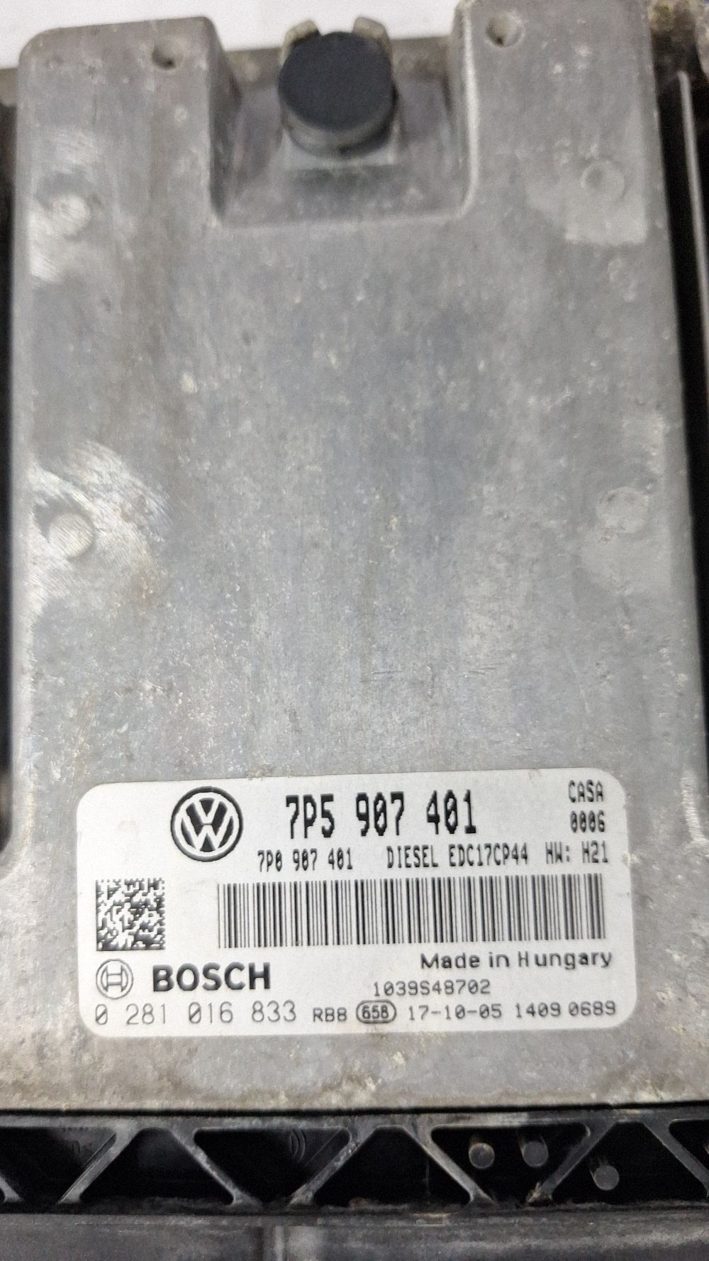Calculator motor (ECU) Porsche Cayenne (9PA) 2010 - 7P5907401 0281016833