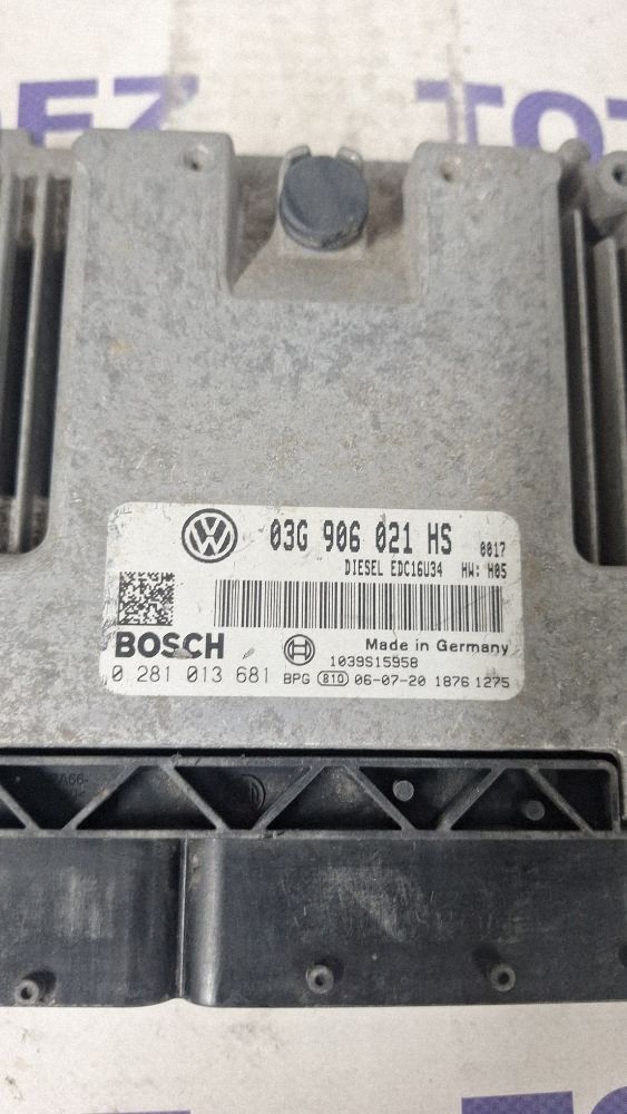 Calculator motor (ECU) Volkswagen Caddy 2007 - 03G906021HS 0281013681 1039S15958