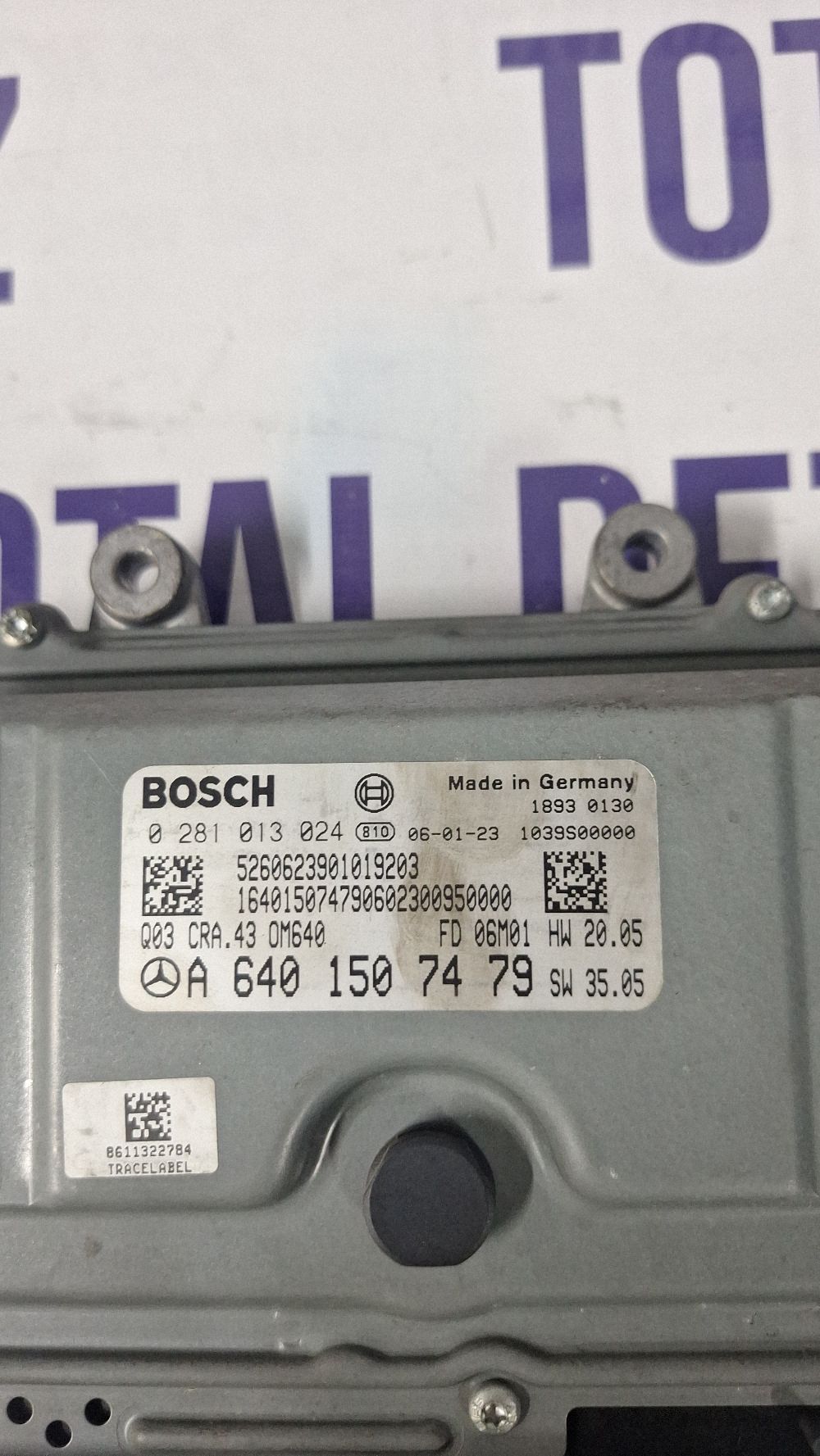 Calculator motor (ECU) Mercedes B-class W245 2009 - A6401507479 0281013024 18930130