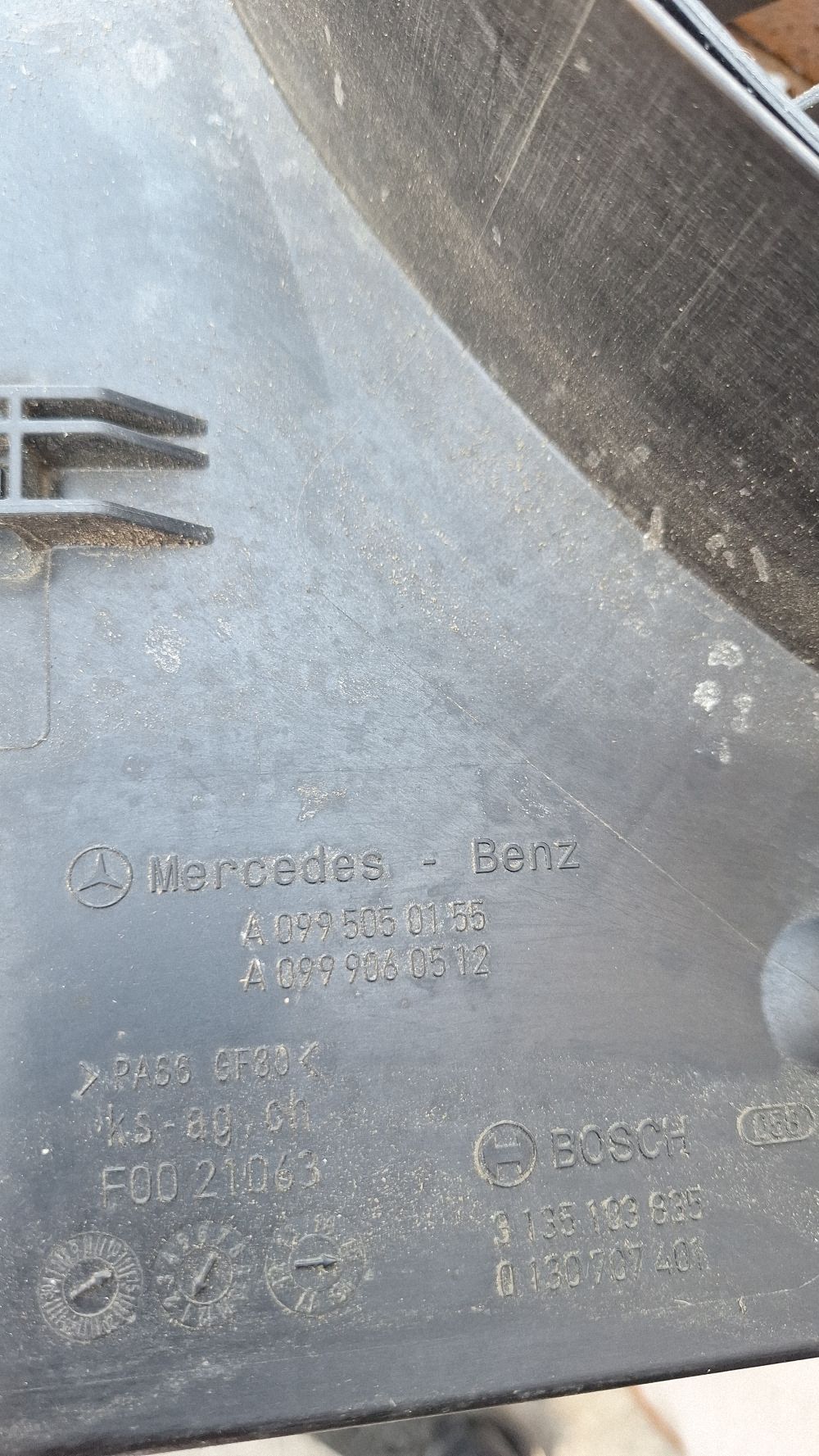 Electroventilator Mercedes S-class W222 2017 - A0999060512 A0995050155 3135103935