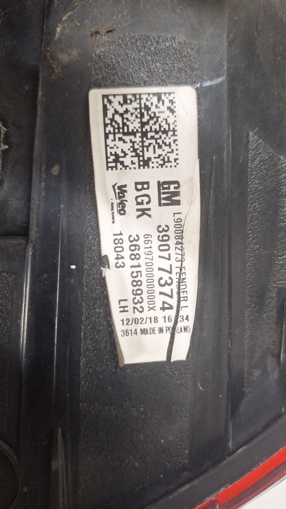 Stop Stanga spate Opel Astra K 2017 - 368158932 39077374 L90084273