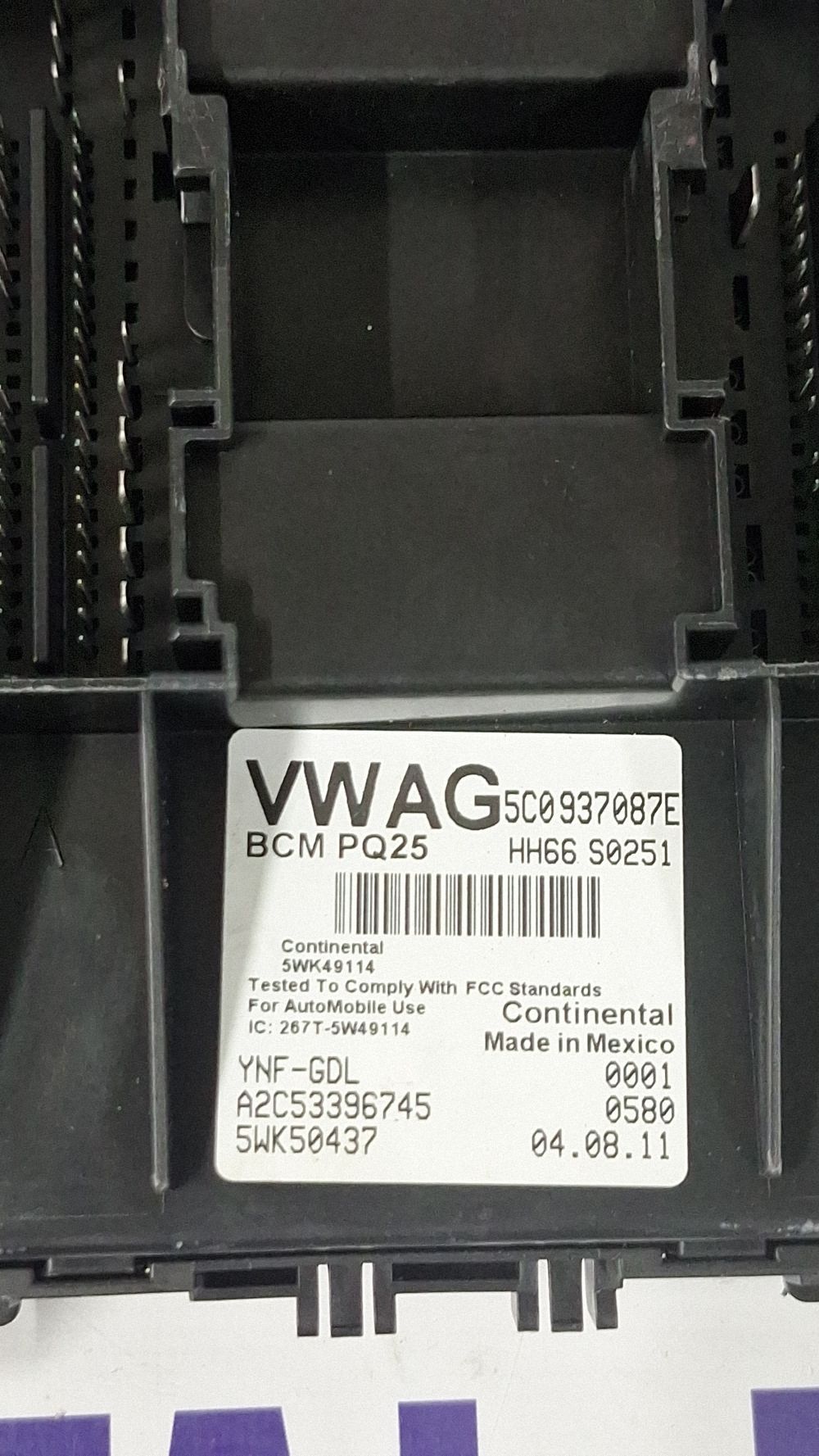 Calculator confort Volkswagen Jetta VI 2012 - A2C53396745 5C0937087E HH66S0251