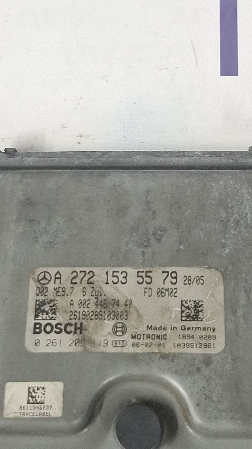 Calculator motor (ECU) Mercedes ML-class W164 2006 - A2721535579 A0024467440 0261209119