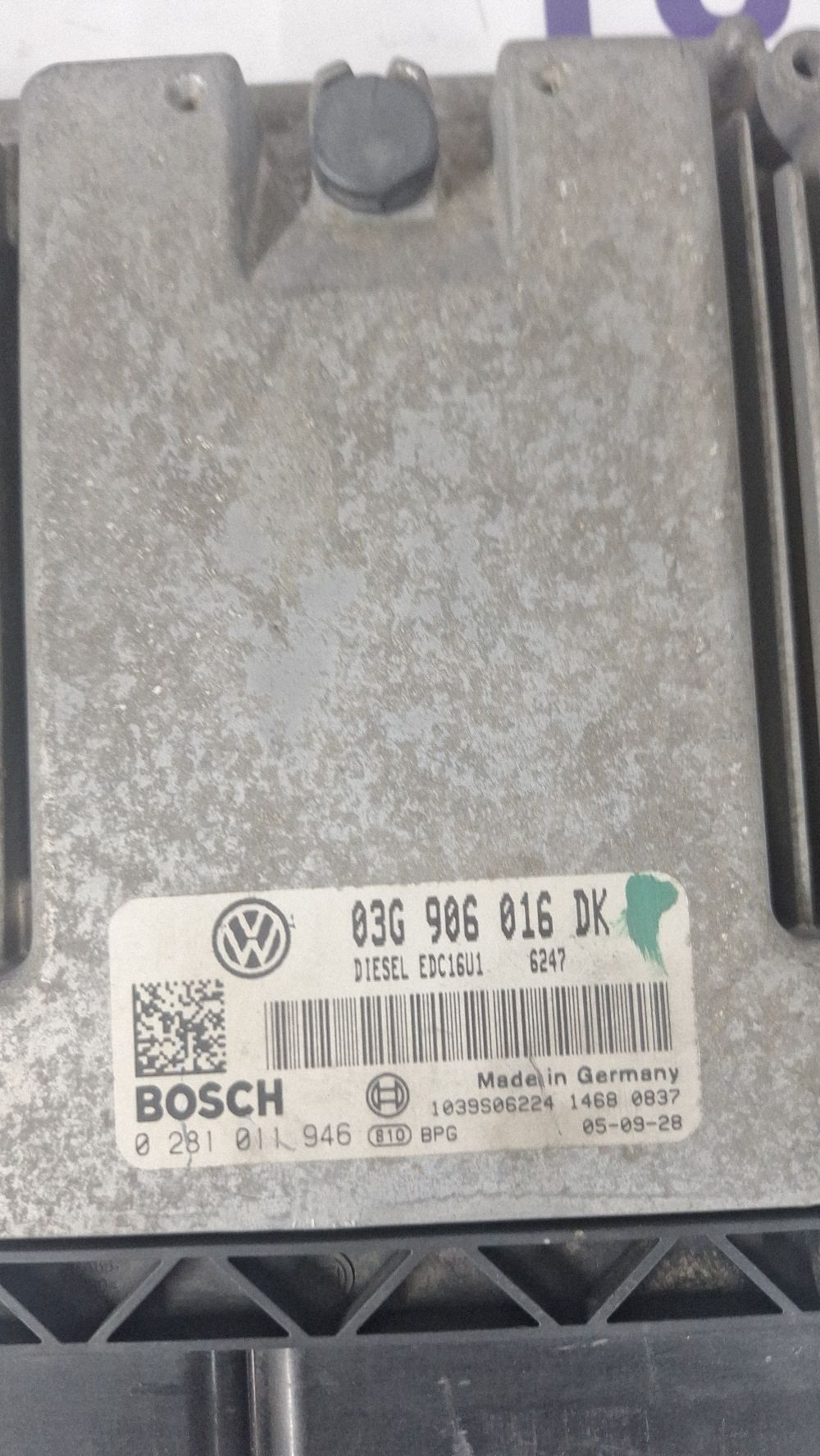Calculator motor (ECU) Volkswagen Touran I 2005 - 03G906016DK 0281011946 1039S06224