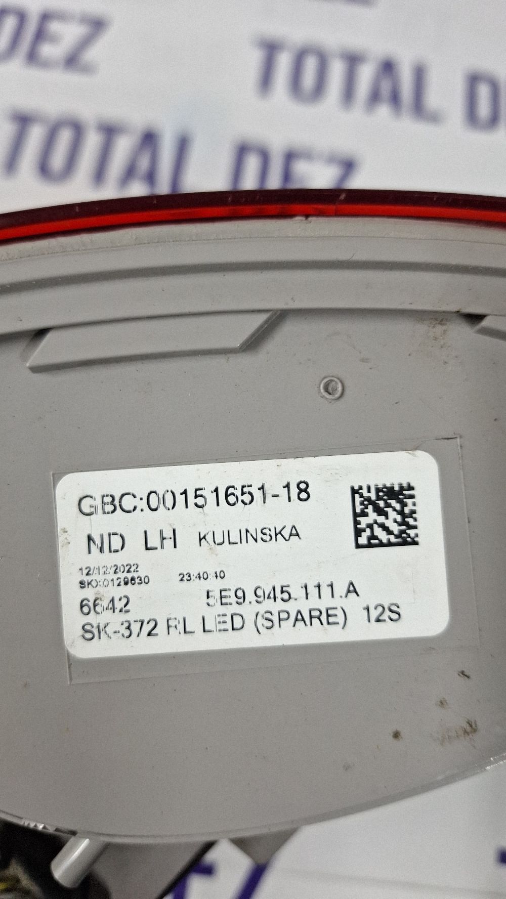 Stop Stanga spate Skoda Octavia Mk3 (5E) 2014 - 5E9945111A 00151651 0129630