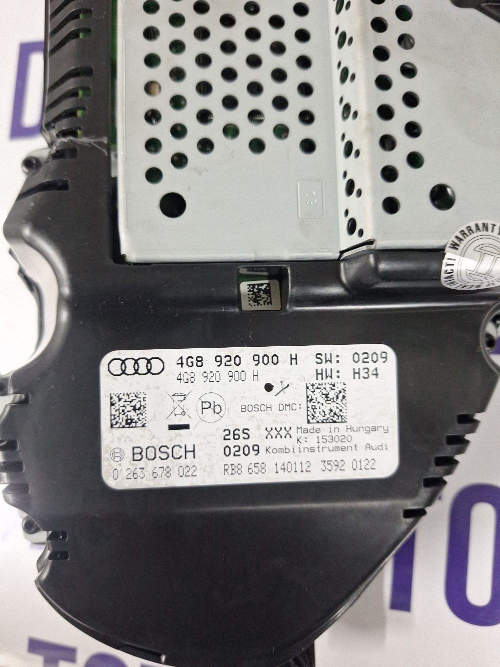 Ceasuri bord Audi A6 S6 C7 4G 2012 - 4G8920900H 0263678022