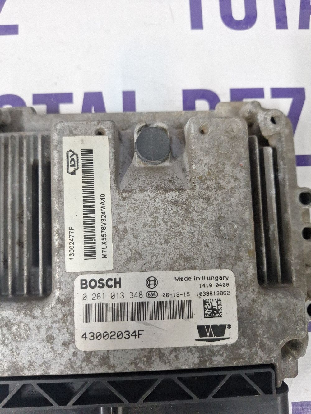 Calculator motor (ECU) LDV Maxus 2006 - 43002034F 0281013348 14100400