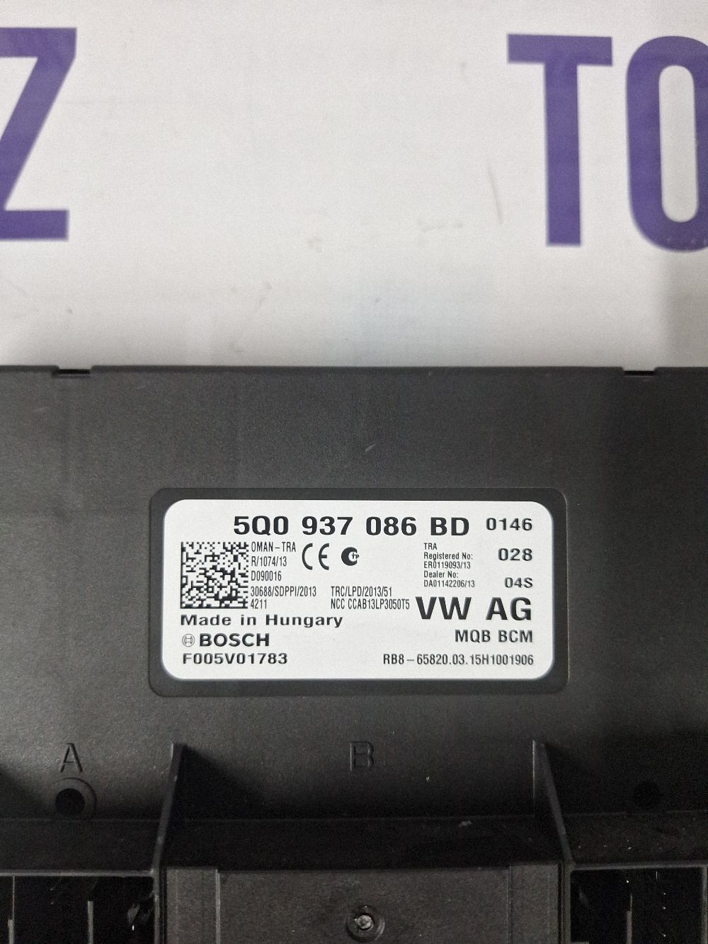 Calculator confort Volkswagen Passat B8 2016 - 5Q0937086BD F005V01783