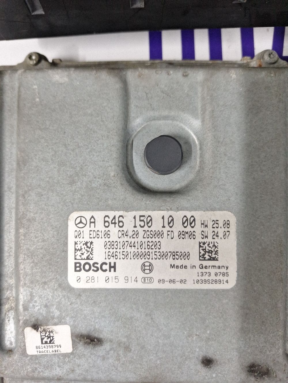 Calculator motor (ECU) Mercedes Sprinter W906 2009 - A6461501000 0281015914 1039S28914