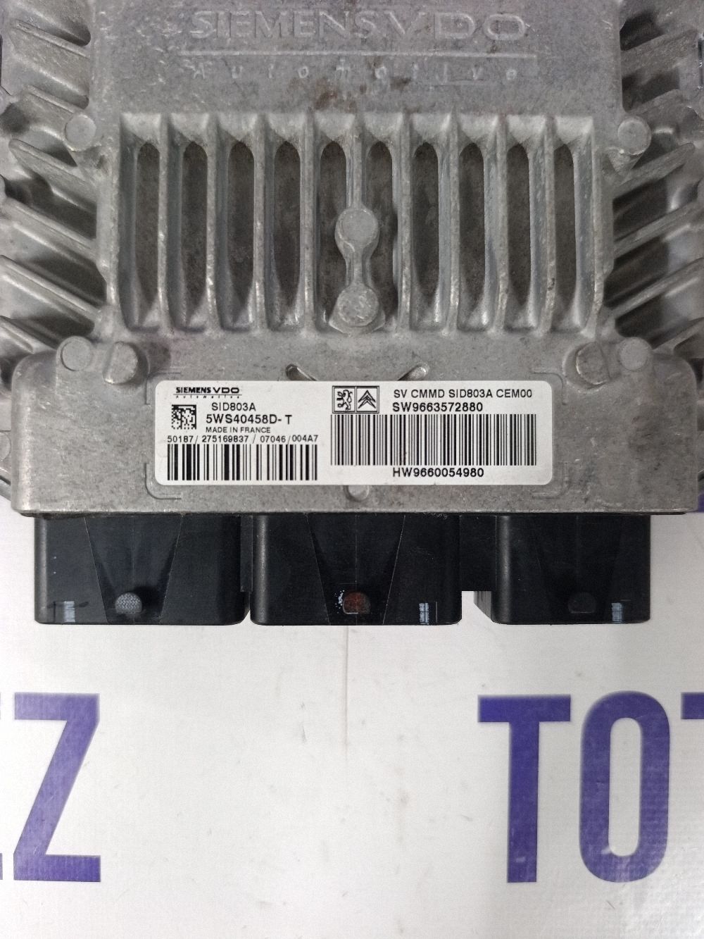 Calculator motor (ECU) Citroen C4 Picasso Grand Picasso Aircross Cactus 2007 - 9663572880 9660054980 5WS40458DT