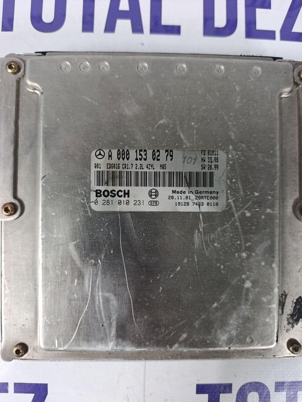 Calculator motor (ECU) Mercedes Vito/ Viano Vito W638 1999 - A0001530279 0281010231