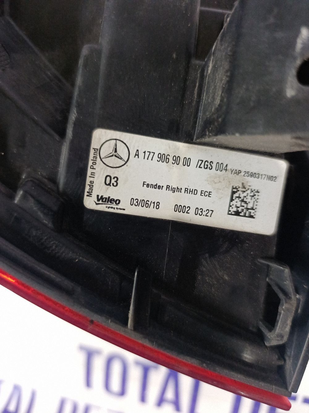 Stop Dreapta spate Mercedes A-class W177 2018 - 2590317N02 A1779069000