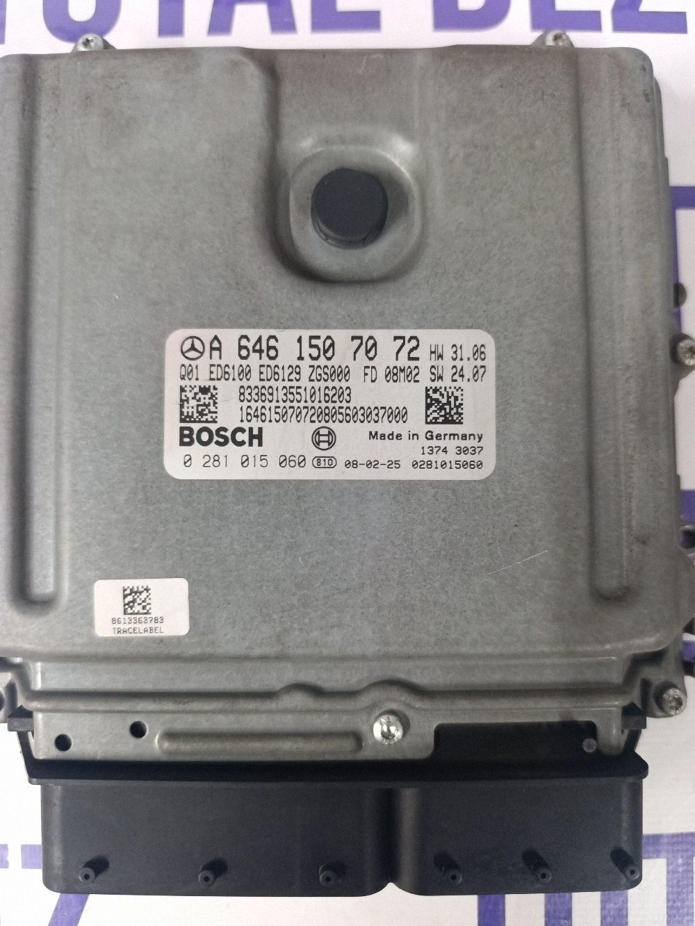 Calculator motor (ECU) Mercedes Vito/ Viano Vito W639 2005 - A6461507072 0281015060