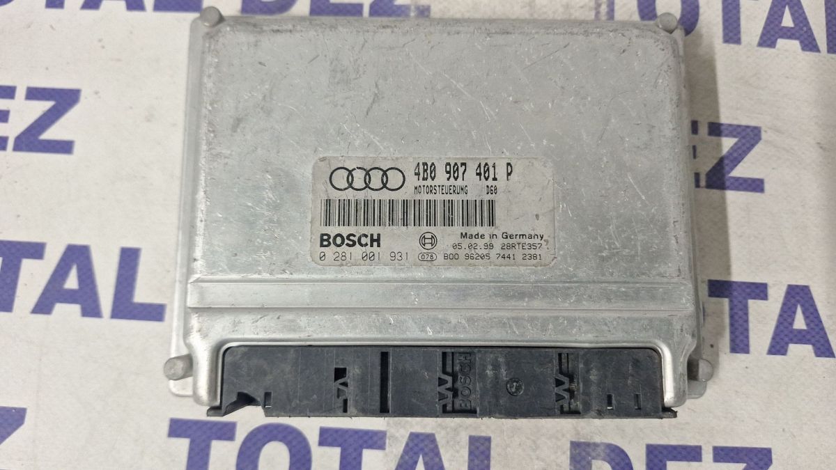 Calculator motor (ECU) Audi A6 S6 C5 4B 1999 - 0281001931 4B0907401P
