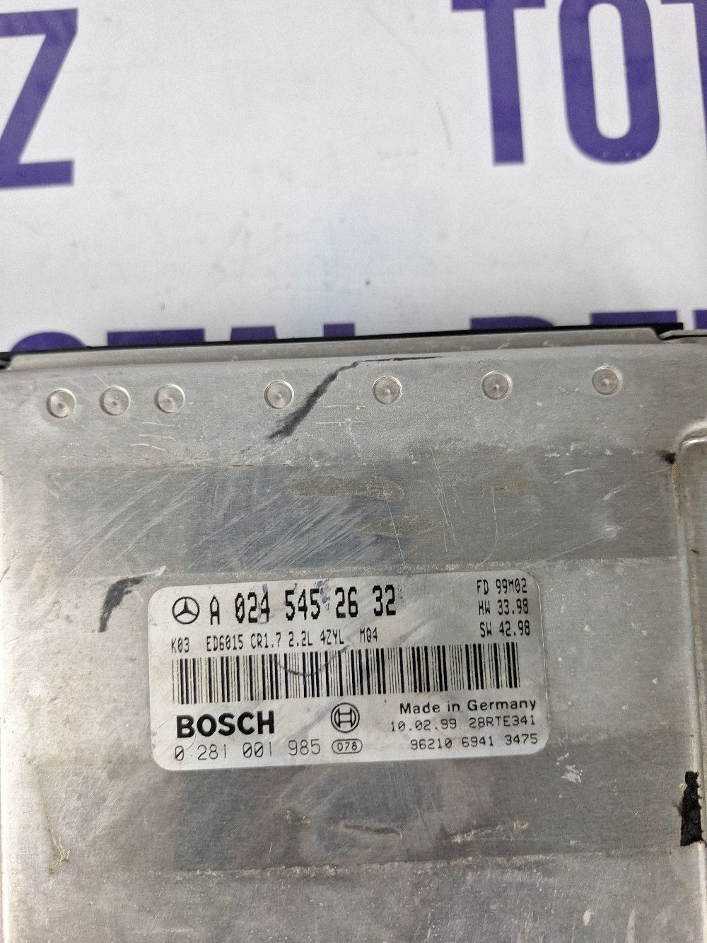 Calculator motor (ECU) Mercedes C-class W203 2003 - 28RTE341 A0245452632 0281001985