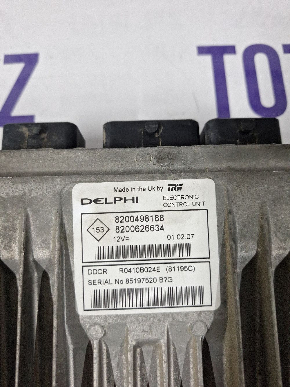 Calculator motor (ECU) Renault Megane II 2005 - 8200498188 8200626634 R0410B024E