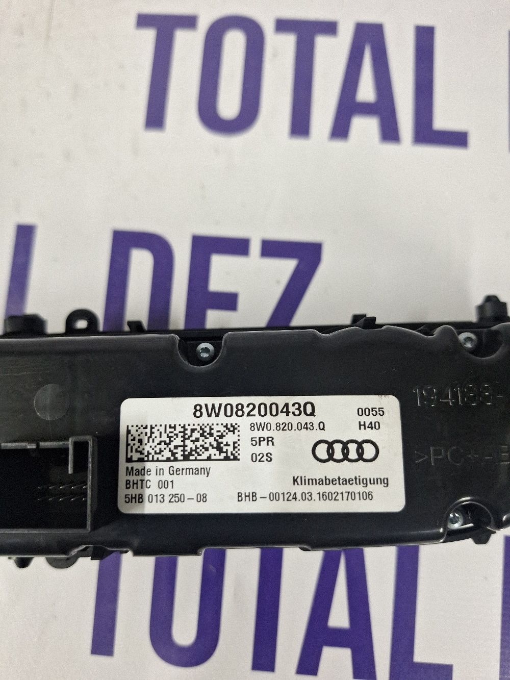 Climatronic Audi A4 S4 B9 2017 - 8W0820043Q 5HB01325008