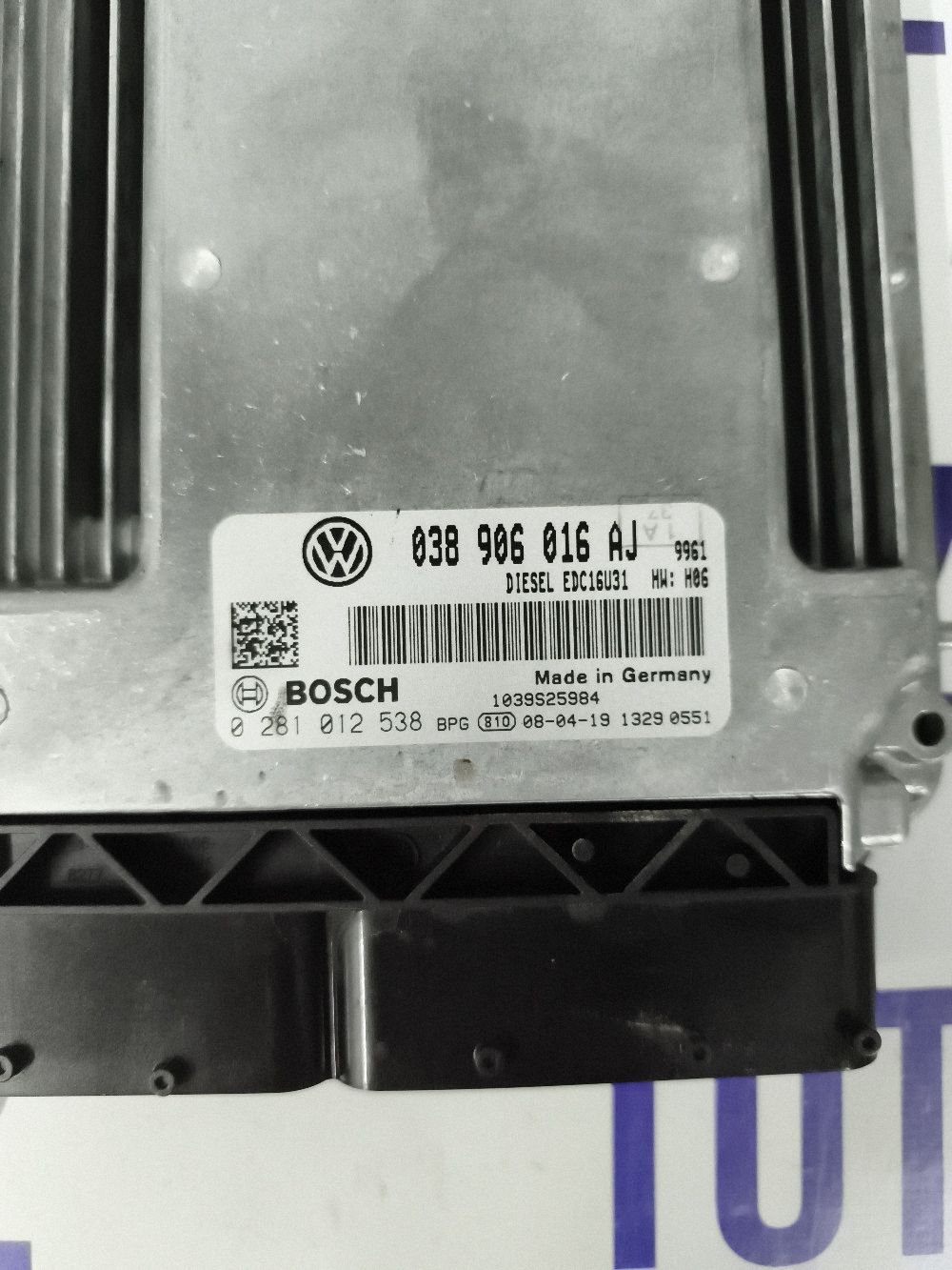 Calculator motor (ECU) Volkswagen Transporter/Caravelle Transporter - Caravelle T5 2007 - 038906016AJ 0281012538 1039S25984