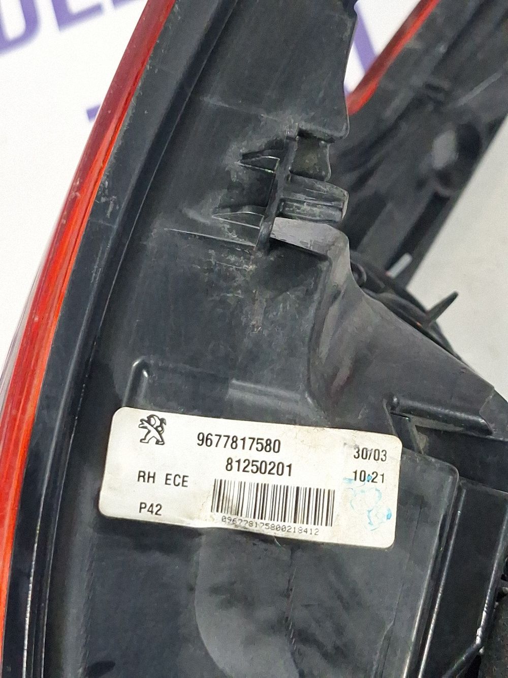 Stop Dreapta spate Peugeot 308 2013 - 9677817580 81250201