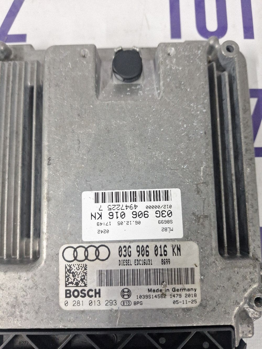Calculator motor (ECU) Audi A4 S4 B7 8E 8H 2007 - 03G906016KN 0281013293 1039S14562