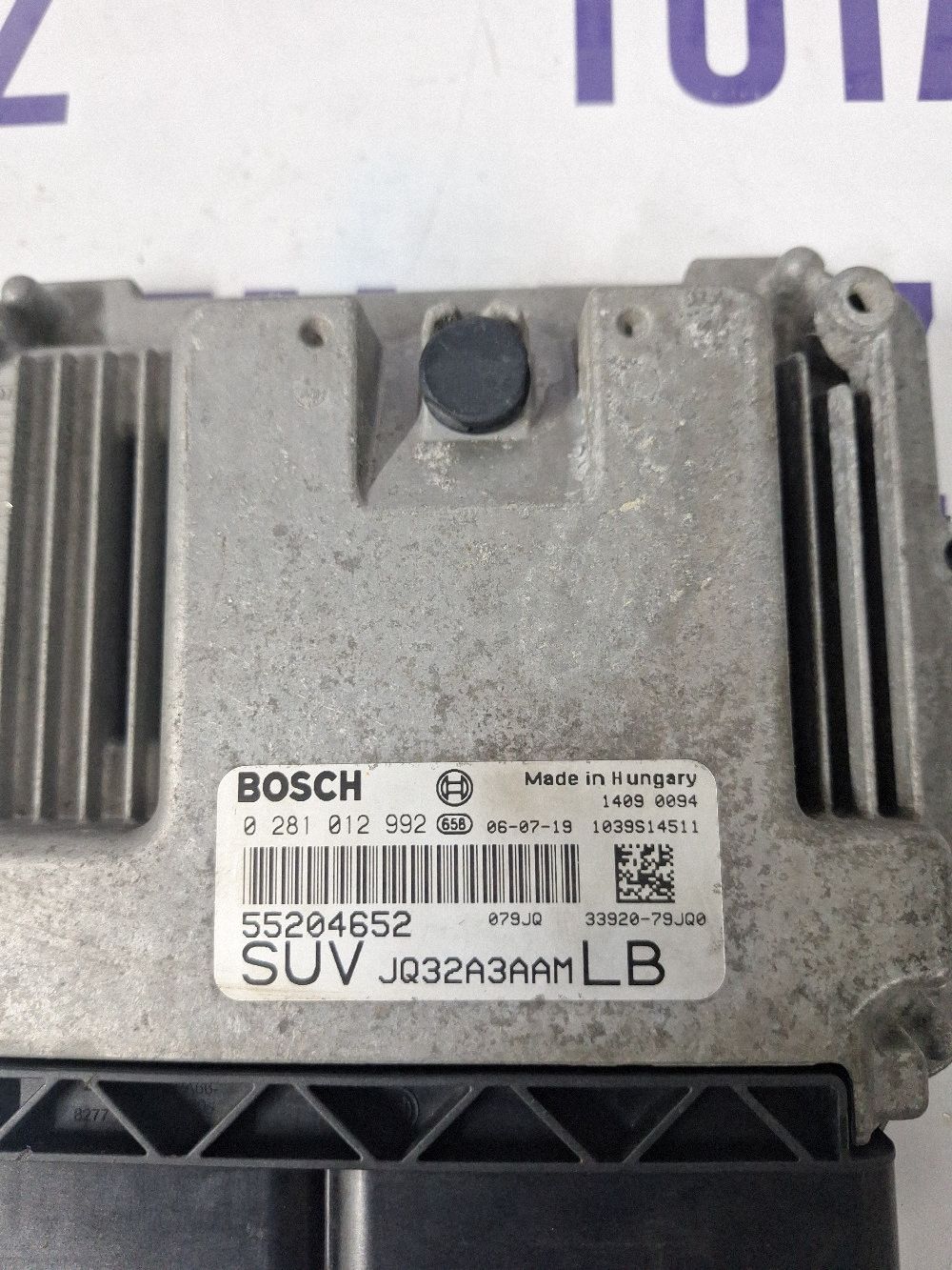 Calculator motor (ECU) Fiat Sedici 2007 - 0281012992 55204652 JU32A3AAM
