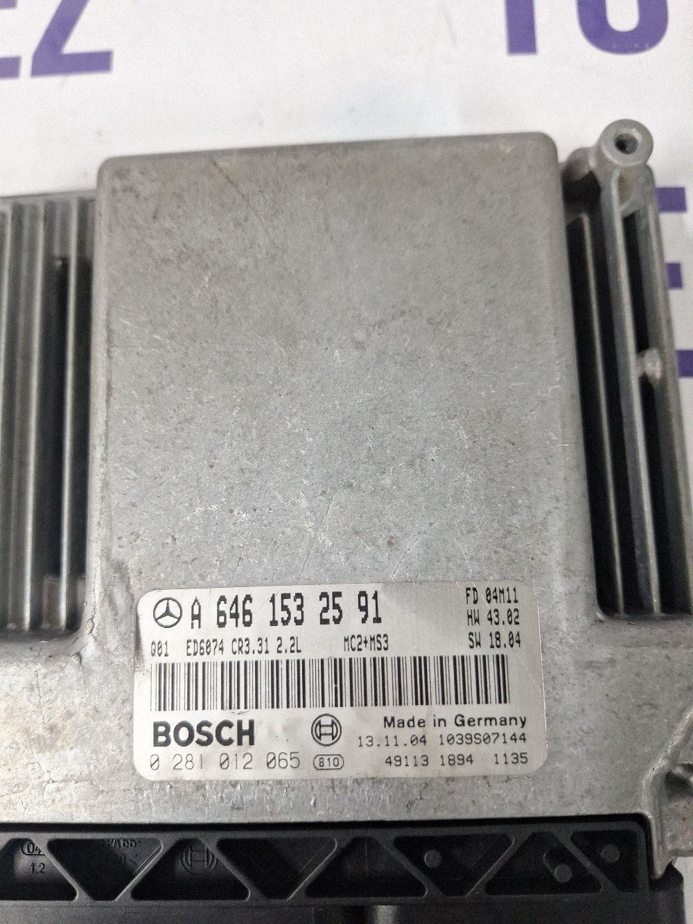 Calculator motor (ECU) Mercedes Vito/ Viano Vito W639 2005 - 1039S07144 A6461532591 0281012065