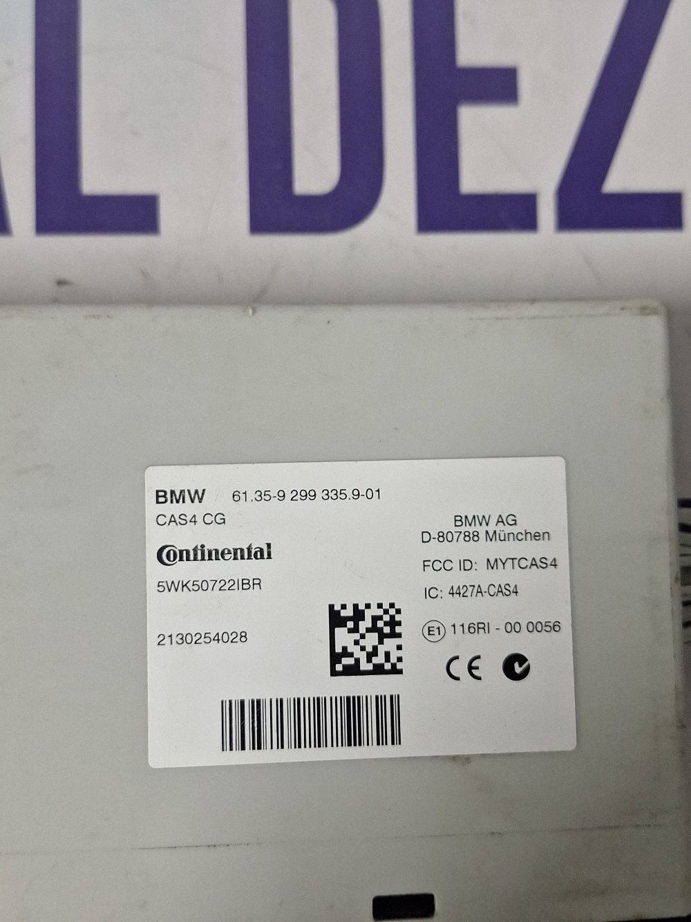 Modul inchidere centralizata BMW Series 5 F10 F11 2013 - 5WK507221BR 92993359 2130254028