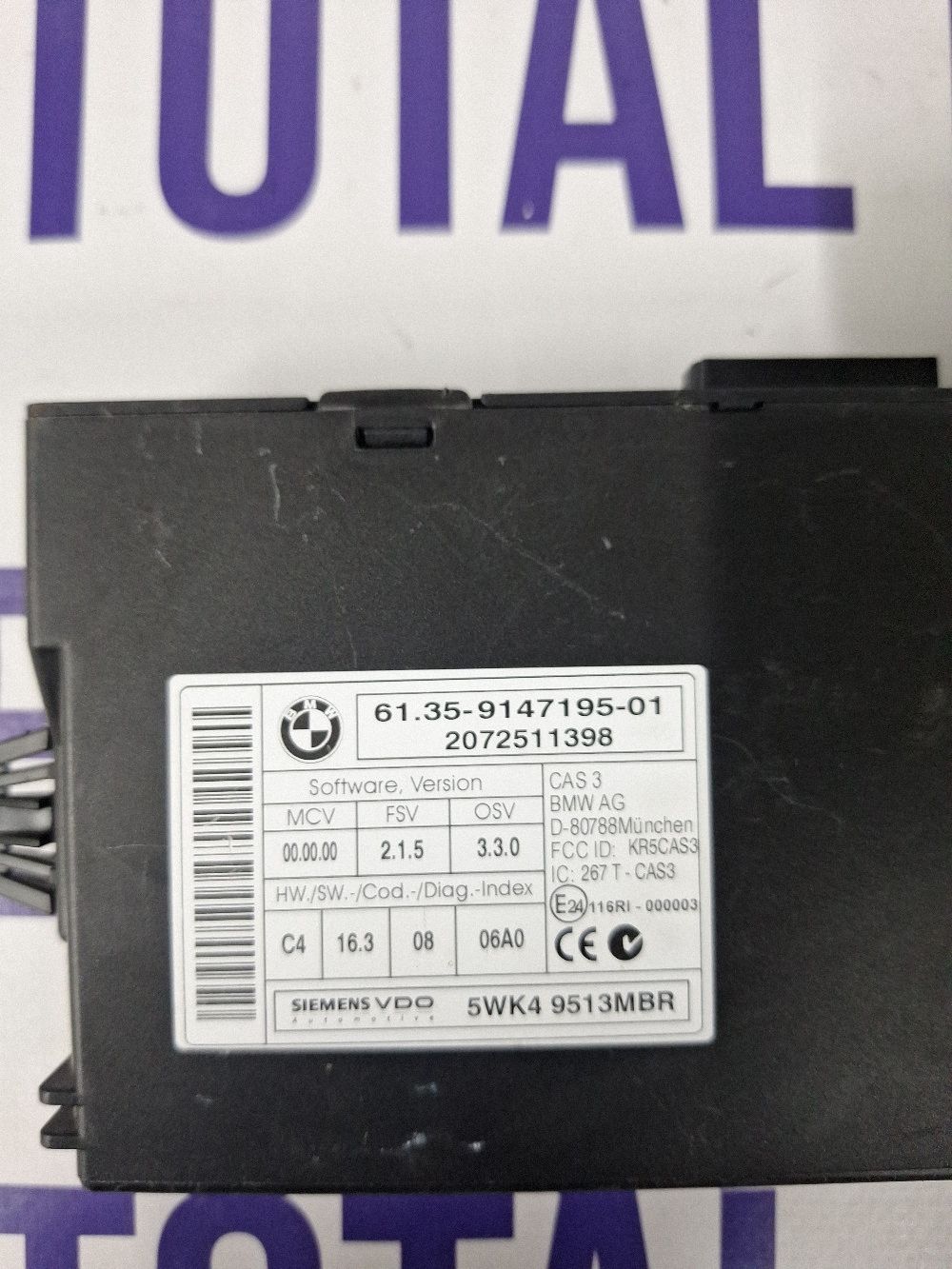Calculator confort BMW Series 3 E90 E91 2007 - 9147195 5WK49513MBR 2072511398