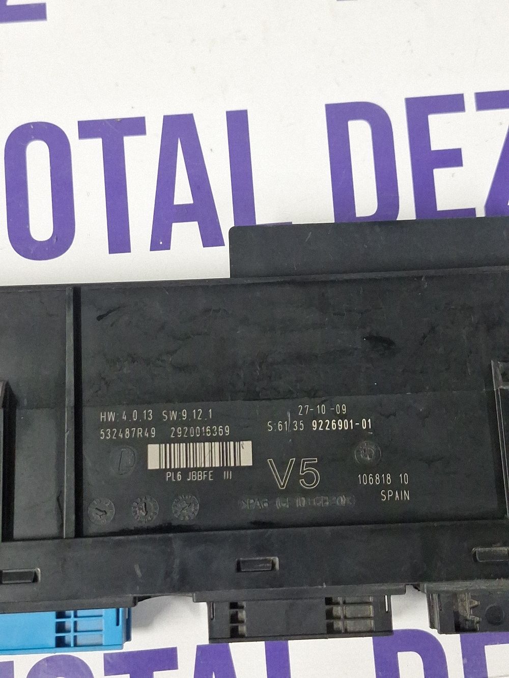 Calculator confort BMW Series 7 F01 F02 F03 F04 2011 - 532487R49 922690101 2920016369