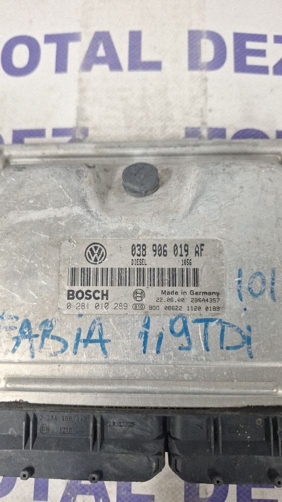 Calculator motor (ECU) Skoda Fabia Mk1 (6Y) 2005 - 038906019AF 0281010289 28SA4357