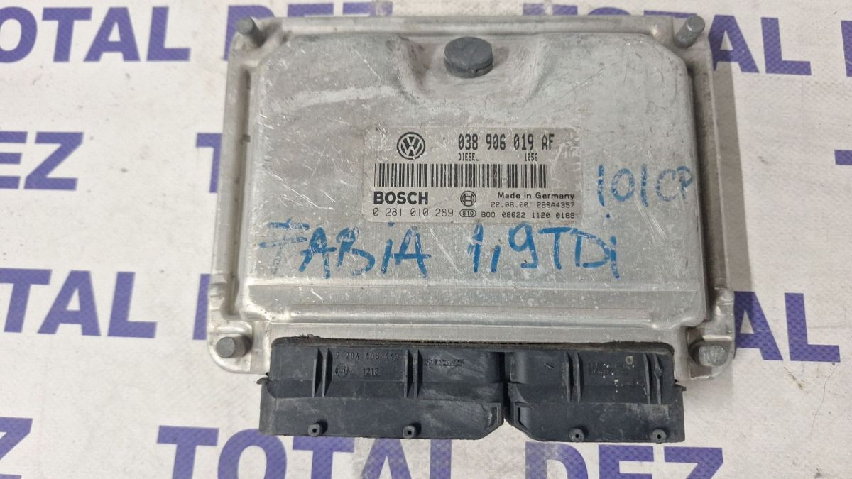 Calculator motor (ECU) Skoda Fabia Mk1 (6Y) 2005 - 038906019AF 0281010289 28SA4357