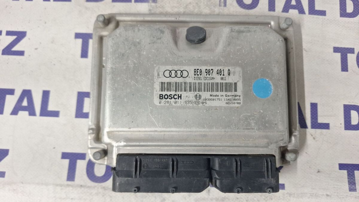 Calculator motor (ECU) Audi A4 S4 B6 8E 8H 2003 - 8E0907401Q 0281011135 1039S01751