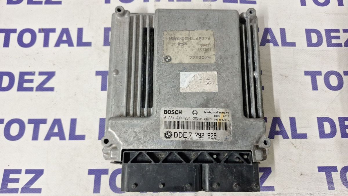 Calculator motor (ECU) BMW Series 7 E65 E66 2003 - 0281011231 7792925 7793074