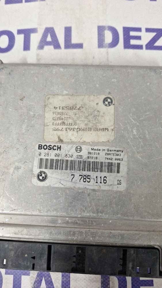 Calculator motor (ECU) BMW Seria 5 E39 2002 - 0281001830 7785116