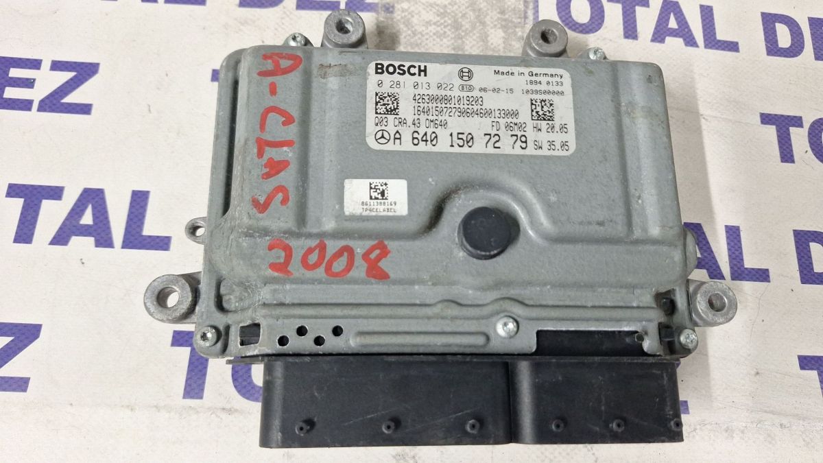 Calculator motor (ECU) Mercedes A-class W169 2004 - A6401507279 0281013022