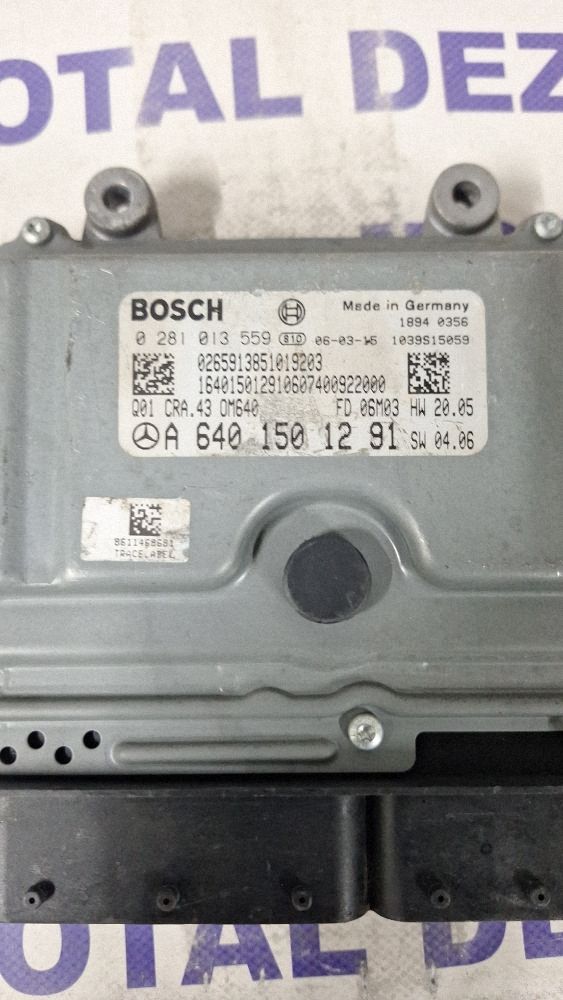 Calculator motor (ECU) Mercedes B-class W245 2007 - A6401501291 0281013559