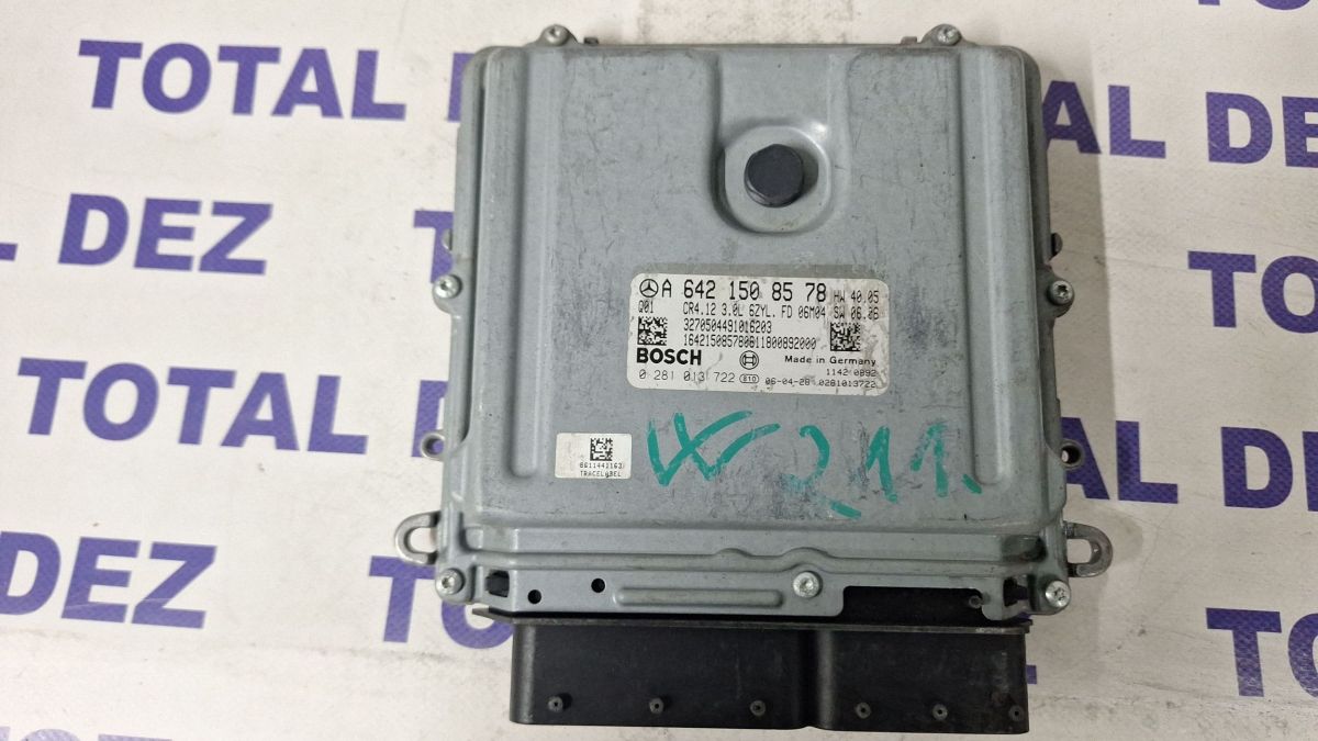 Calculator motor (ECU) Mercedes E-class 2007 - A6421508578 0281013722