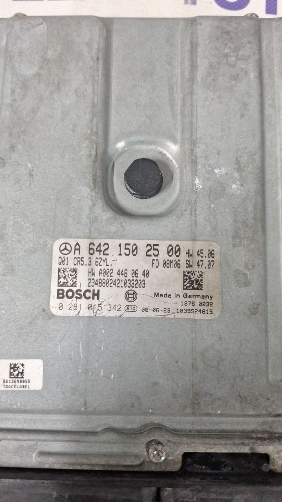 Calculator motor (ECU) Mercedes S-class 2009 - A6421502500 0281015342 A9024460640