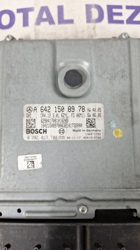 Calculator motor (ECU) Mercedes CLS-class C219 2006 - A6421508978 0281013708