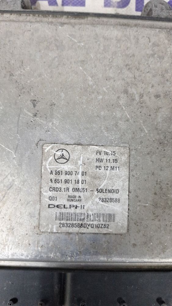 Calculator motor (ECU) Mercedes C-class 2009 - A6519007401 A6519011801 28328588