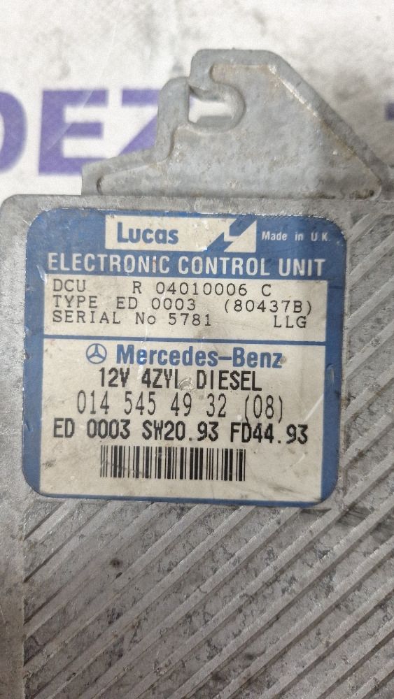 Calculator motor (ECU) Mercedes C-class W202 1998 - 0145454932 R04010006C