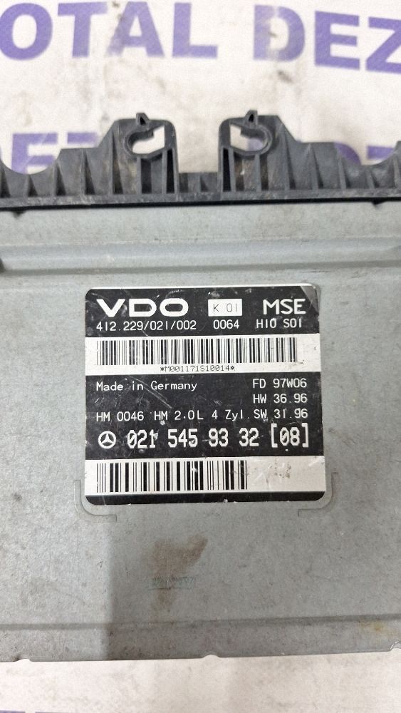 Calculator motor (ECU) Mercedes C-class W202 1995 - 0215459332 412229021002