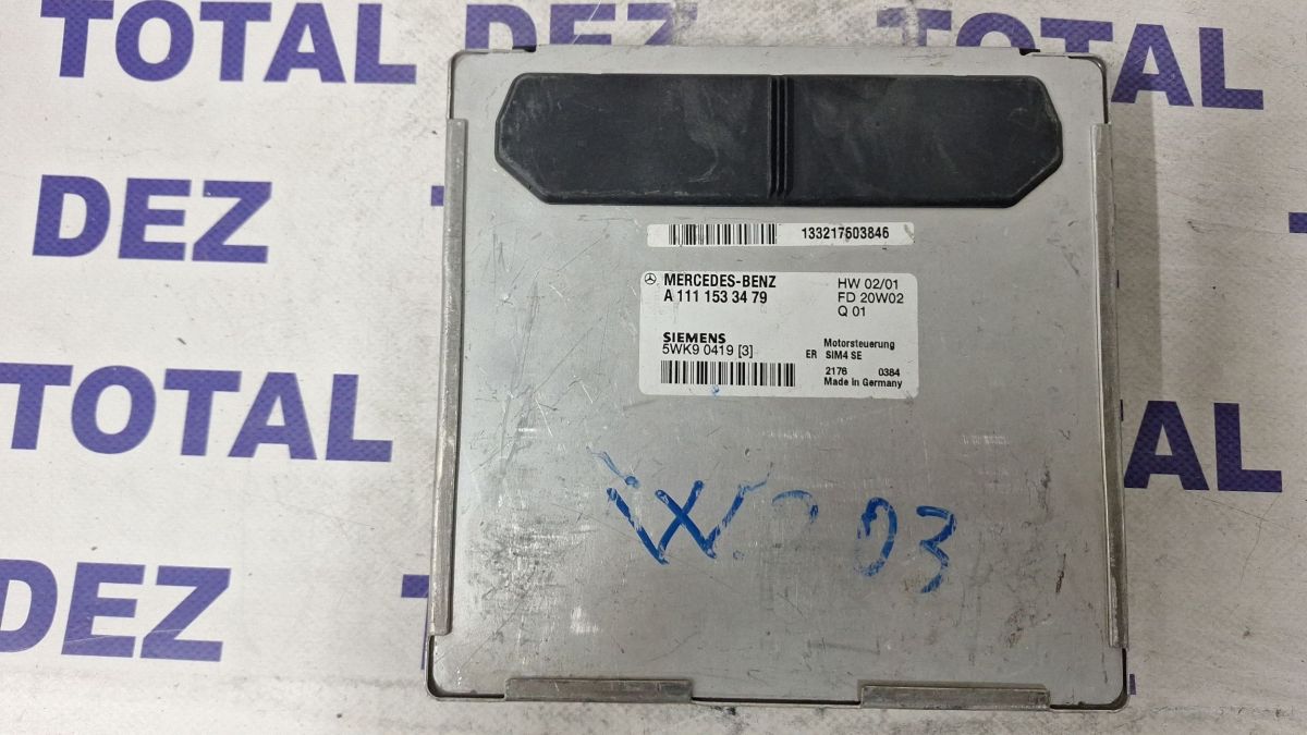 Calculator motor (ECU) Mercedes C-class 2002 - A1111533479 5WK90419 133217603846
