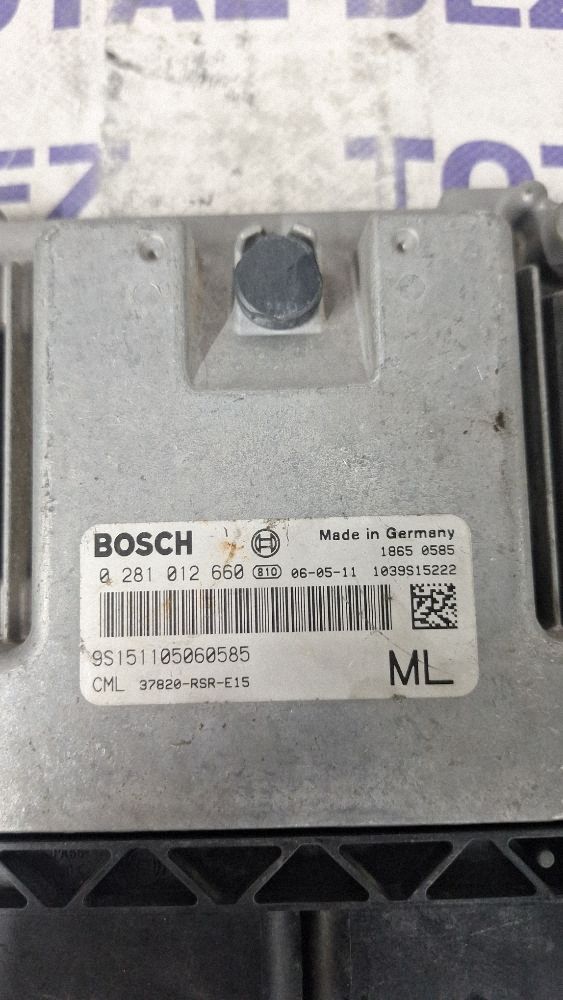 Calculator motor (ECU) Honda Civic 2006 - 0281012660 37820RSRE15 1039S15222