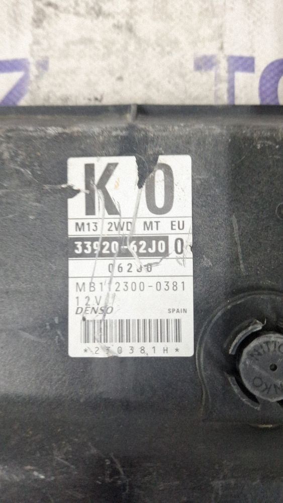 Calculator motor (ECU) Suzuki Swift II 2008 - 3392062J0 MB1123000381