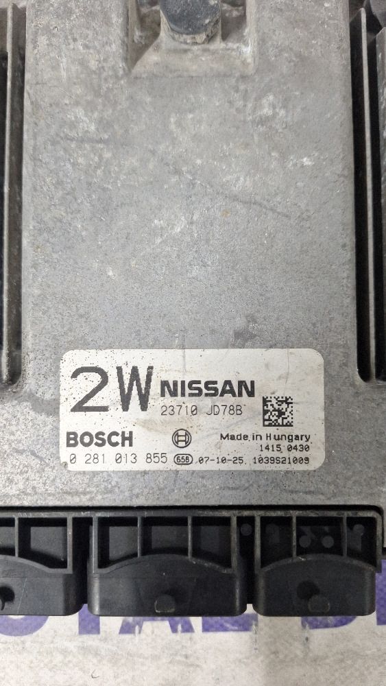 Calculator motor (ECU) Nissan Qashqai Qashqai+2 2008 - 23710JD78B 0281013855 14150430