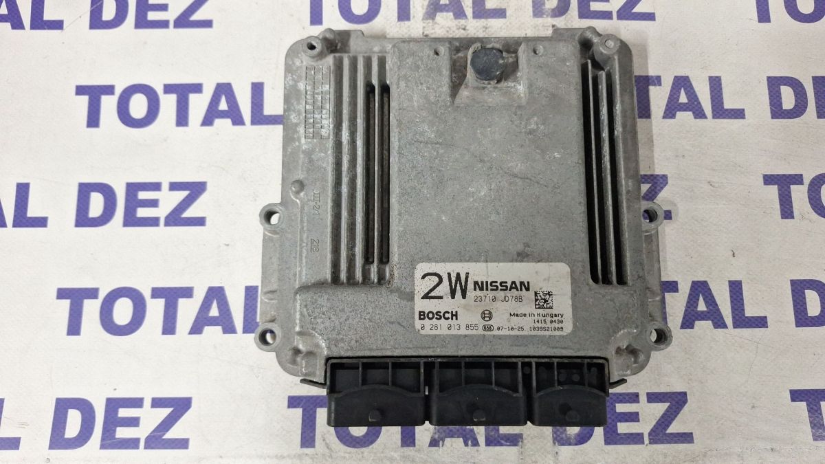 Calculator motor (ECU) Nissan Qashqai Qashqai+2 2008 - 23710JD78B 0281013855 14150430